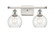 Athens - 2 Light - 16 inch - White Polished Chrome - Bath Vanity Light (3442|516-2W-WPC-G124-6)