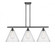 Berkshire - 3 Light - 39 inch - Matte Black - Stem hung - Island Light (3442|516-3I-BK-GBC-124)