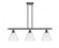 Berkshire - 3 Light - 36 inch - Matte Black - Stem hung - Island Light (3442|516-3I-BK-GBC-84)