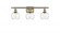 Athens - 3 Light - 26 inch - Antique Brass - Bath Vanity Light (3442|516-3W-AB-G122-6)