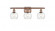 Athens - 3 Light - 26 inch - Antique Copper - Bath Vanity Light (3442|516-3W-AC-G124-6-LED)