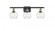 Athens - 3 Light - 26 inch - Black Antique Brass - Bath Vanity Light (3442|516-3W-BAB-G124-6)