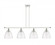 Bristol - 4 Light - 48 inch - White Polished Chrome - Stem hung - Island Light (3442|516-4I-WPC-GBD-94)
