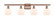 Athens - 4 Light - 36 inch - Antique Copper - Bath Vanity Light (3442|516-4W-AC-G121-6)