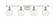 Athens - 4 Light - 36 inch - White Polished Chrome - Bath Vanity Light (3442|516-4W-WPC-G122-6-LED)