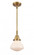 Olean - 1 Light - 7 inch - Brushed Brass - Mini Pendant (3442|447-1S-BB-G321-LED)