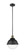 Hampden - 1 Light - 9 inch - Black Antique Brass - Stem Hung - Mini Pendant (3442|201S-BAB-HFS-84-BK-LED)