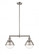 Hampden - 2 Light - 18 inch - Brushed Satin Nickel - Stem Hung - Adjustable Island Light (3442|209-SN-HFS-62-SN)