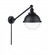 Hampden - 1 Light - 9 inch - Matte Black -Adjustable Swing Arm (3442|237-BK-HFS-82-BK-LED)
