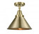 Briarcliff - 1 Light - 10 inch - Antique Brass - Semi-Flush Mount (3442|447-1C-AB-M10-AB)