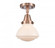 Olean - 1 Light - 7 inch - Antique Copper - Semi-Flush Mount (3442|447-1C-AC-G321)