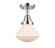 Olean - 1 Light - 7 inch - Polished Chrome - Semi-Flush Mount (3442|447-1C-PC-G321-LED)