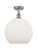 Athens - 1 Light - 12 inch - Polished Chrome - Semi-Flush Mount (3442|516-1C-PC-G121-12-LED)