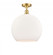 Athens - 1 Light - 14 inch - Satin Gold - Semi-Flush Mount (3442|516-1C-SG-G121-14-LED)