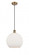 Athens - 1 Light - 12 inch - Brushed Brass - Cord hung - Mini Pendant (3442|516-1P-BB-G121-12)