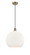 Athens - 1 Light - 14 inch - Brushed Brass - Cord hung - Pendant (3442|516-1P-BB-G121-14)