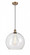Athens - 1 Light - 14 inch - Brushed Brass - Cord hung - Pendant (3442|516-1P-BB-G122-14)