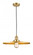 Appalachian - 1 Light - 16 inch - Satin Gold - Cord hung - Mini Pendant (3442|201C-SG-MFR-SG-16)
