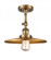 Railroad - 1 Light - 12 inch - Brushed Brass - Adjustable Semi-Flush Mount (3442|201F-BB-MFR-BB-12)