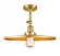 Railroad - 1 Light - 16 inch - Satin Gold - Adjustable Semi-Flush Mount (3442|201F-SG-MFR-SG-16-LED)