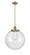 Beacon - 1 Light - 16 inch - Brushed Brass - Stem Hung - Pendant (3442|201S-BB-G202-16-LED)