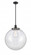 Beacon - 1 Light - 18 inch - Matte Black - Stem Hung - Pendant (3442|201S-BK-G202-18-LED)