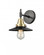 Railroad - 1 Light - 8 inch - Black Antique Brass - Sconce (3442|447-1W-BAB-M6-BK)