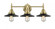 Railroad - 3 Light - 26 inch - Antique Brass - Bath Vanity Light (3442|447-3W-AB-M6-BK)