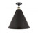 Berkshire - 1 Light - 16 inch - Black Antique Brass - Semi-Flush Mount (3442|516-1C-BAB-MBC-16-BK)