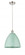 Plymouth - 1 Light - 12 inch - Polished Nickel - Cord hung - Mini Pendant (3442|516-1P-PN-MBD-12-SF)