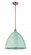 Plymouth - 1 Light - 16 inch - Antique Copper - Pendant (3442|516-1S-AC-MBD-16-SF-LED)