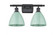 Plymouth - 2 Light - 18 inch - Matte Black - Bath Vanity Light (3442|516-2W-BK-MBD-75-SF-LED)