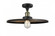 Railroad - 1 Light - 16 inch - Black Antique Brass - Semi-Flush Mount (3442|517-1CH-BAB-MFR-BK-16-LED)