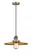 Appalachian - 1 Light - 12 inch - Brushed Brass - Cord hung - Mini Pendant (3442|201CSW-BB-MFR-BB-12)