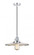 Appalachian - 1 Light - 12 inch - Polished Chrome - Cord hung - Mini Pendant (3442|201CSW-PC-MFR-PC-12-LED)