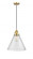 Cone - 1 Light - 12 inch - Satin Gold - Cord hung - Mini Pendant (3442|201CSW-SG-G44-L)