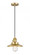 Railroad - 1 Light - 8 inch - Satin Gold - Cord hung - Mini Pendant (3442|201CSW-SG-M4-LED)