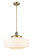 Bridgeton - 1 Light - 16 inch - Antique Brass - Stem Hung - Mini Pendant (3442|201S-AB-G691-16-LED)