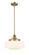 Bridgeton - 1 Light - 12 inch - Brushed Brass - Stem Hung - Mini Pendant (3442|201S-BB-G691-12-LED)