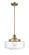 Bridgeton - 1 Light - 12 inch - Brushed Brass - Stem Hung - Mini Pendant (3442|201S-BB-G692-12)