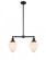 Bullet - 2 Light - 24 inch - Matte Black - Stem Hung - Adjustable Island Light (3442|209-BK-G661-7-LED)