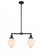 Bullet - 2 Light - 24 inch - Matte Black - Stem Hung - Island Light (3442|209-BK-G661-7)