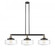 Bridgeton - 3 Light - 44 inch - Black Antique Brass - Stem Hung - Adjustable Island Light (3442|213-BAB-G692-12-LED)