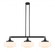 Bridgeton - 3 Light - 44 inch - Matte Black - Stem Hung - Adjustable Island Light (3442|213-BK-G691-12)