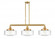 Bridgeton - 3 Light - 44 inch - Satin Gold - Stem Hung - Adjustable Island Light (3442|213-SG-G694-12-LED)