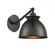 Adirondack - 1 Light - 8 inch - Matte Black - Adjustable Sconce (3442|317-1W-BK-M14-BK-LED)