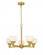 Cairo - 5 Light - 20 inch - Satin Gold - Chain Hung - Chandelier (3442|330-5CR-SG-CLW-LED)