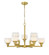 Cairo - 9 Light - 30 inch - Satin Gold - Chain Hung - Chandelier (3442|330-9CR-SG-CLW-LED)
