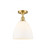 Bristol - 1 Light - 9 inch - Satin Gold - Semi-Flush Mount (3442|516-1C-SG-GBD-91-LED)