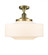 Bridgeton - 1 Light - 16 inch - Antique Brass - Semi-Flush Mount (3442|517-1CH-AB-G691-16)